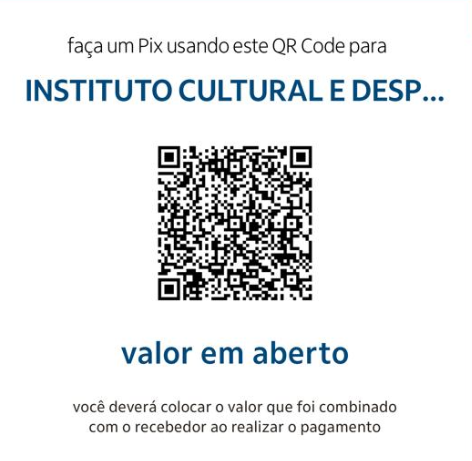 Doações/Donations QR Code da conta Itaú do Instituto Vila Dunas